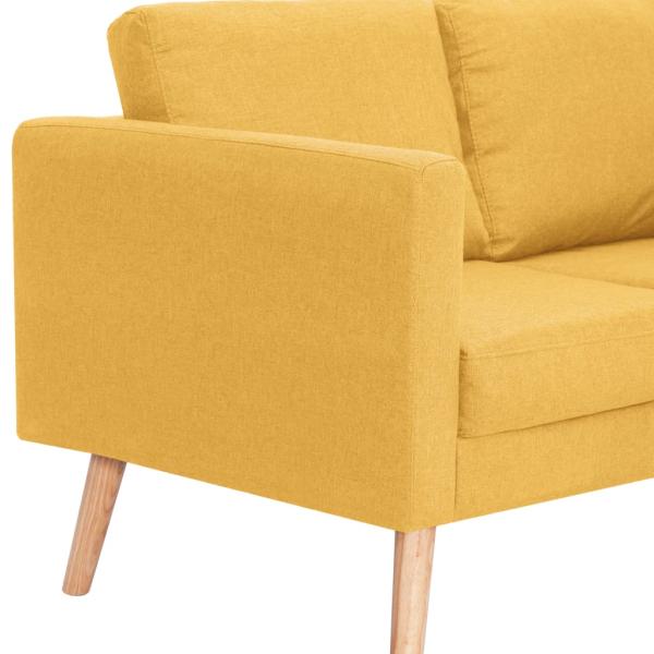 2-Sitzer-Sofa Stoff Gelb