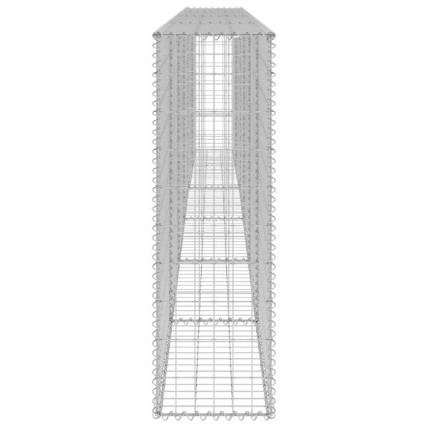 Gabionenwand mit Abdeckung Verzinkter Stahl 300x30x100 cm