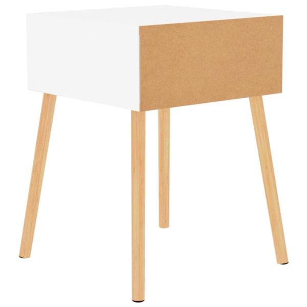 Nachttisch Hochglanz-Weiß 40x40x56 cm Holzwerkstoff