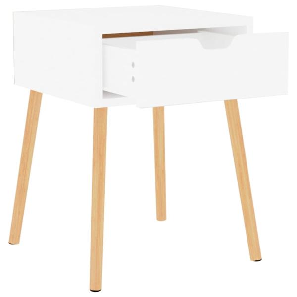 Nachttisch Hochglanz-Weiß 40x40x56 cm Holzwerkstoff