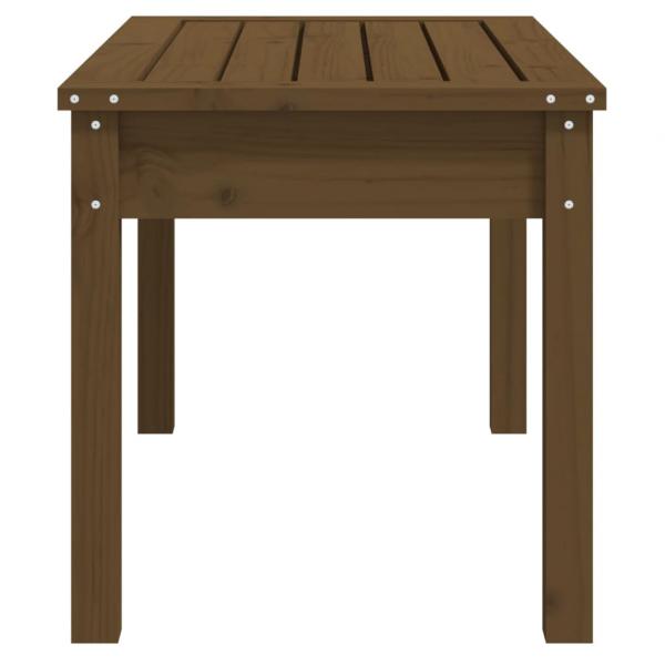Gartenbank Honigbraun 80x44x45 cm Massivholz Kiefer