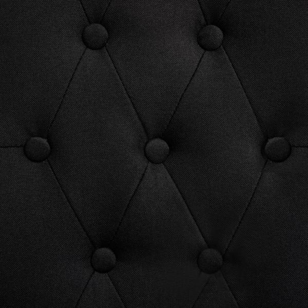 Esszimmerstühle 4 Stk. Schwarz Stoff
