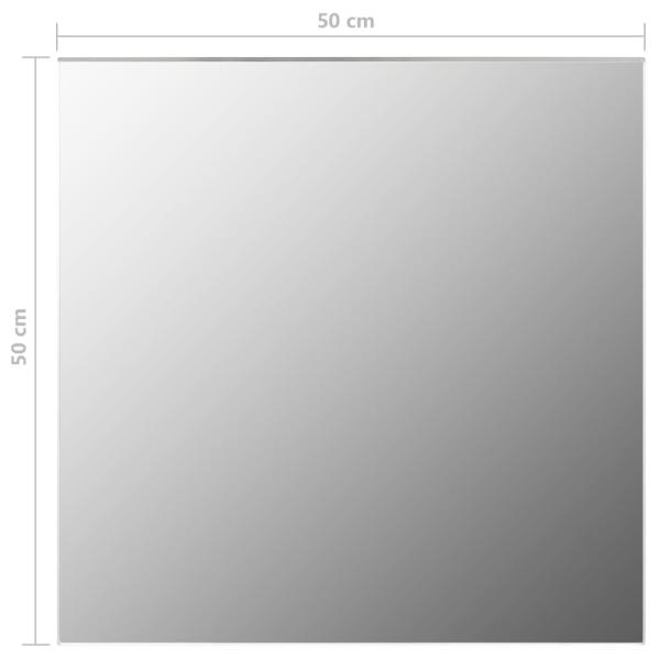 Wandspiegel mit LED-Beleuchtung Quadratisch Glas