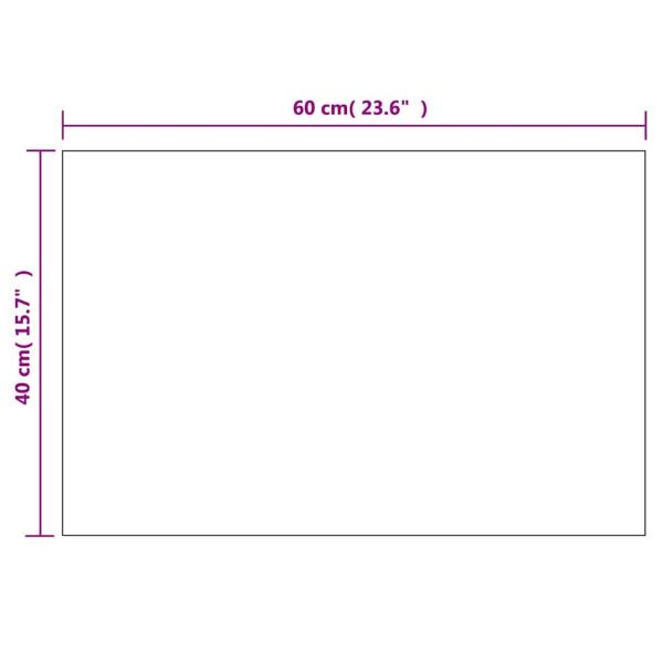 Wandspiegel mit LED-Beleuchtung Rechteckig Glas 