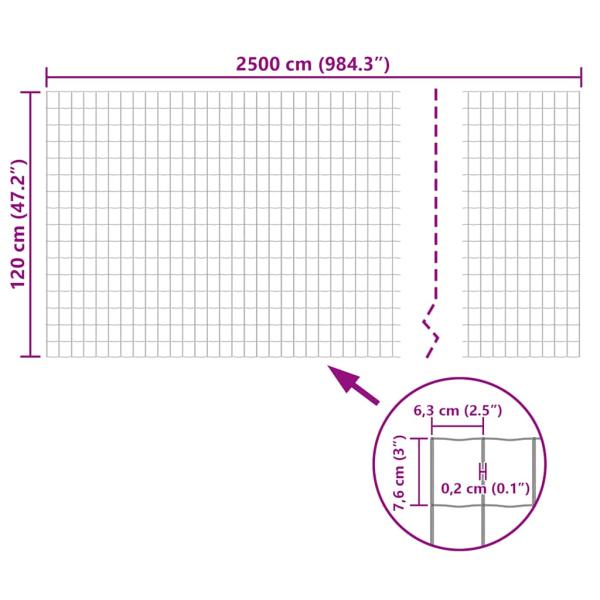 Gartenzaun Gitterzaun gitter 25x1,2m Maschendraht