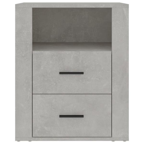 Nachttisch Betongrau 50x36x60 cm Holzwerkstoff