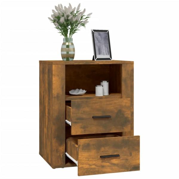 Nachttisch Räuchereiche 50x36x60 cm Holzwerkstoff
