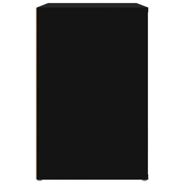 Schuhschrank Schwarz 130x35x54 cm Holzwerkstoff