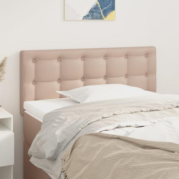 ARDEBO.de - Kopfteil Cappuccino-Braun 90x5x78/88 cm Kunstleder