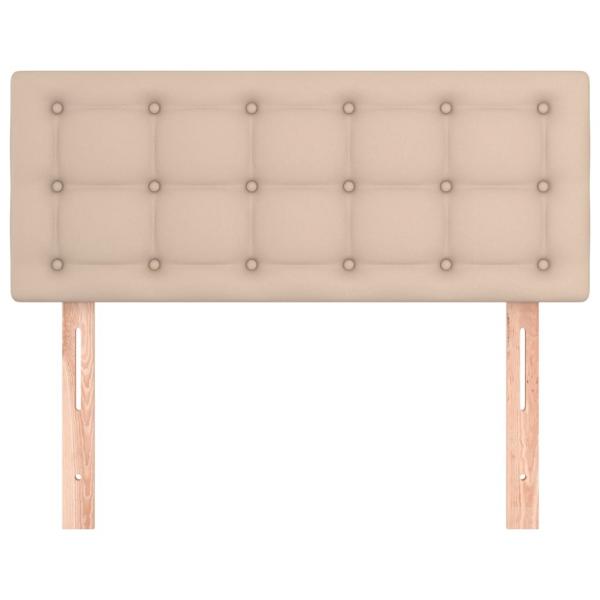Kopfteil Cappuccino-Braun 90x5x78/88 cm Kunstleder