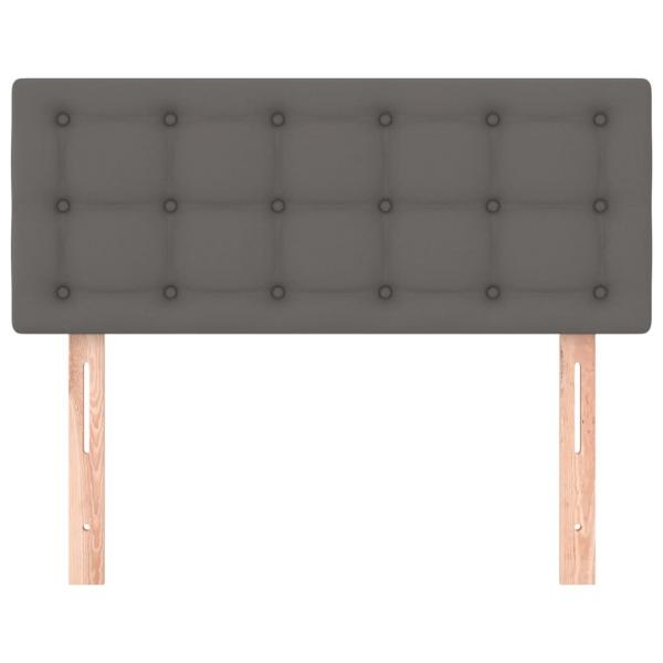 Kopfteil Grau 90x5x78/88 cm Kunstleder