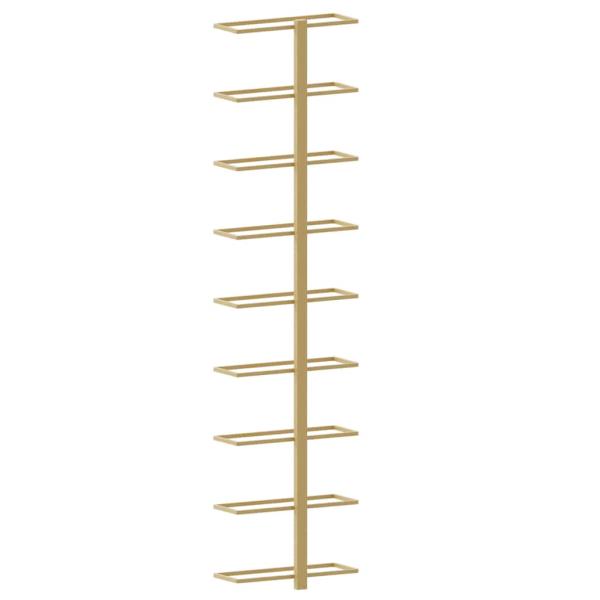 Wand-Weinregale für 9 Flaschen 2 Stk. Golden Eisen