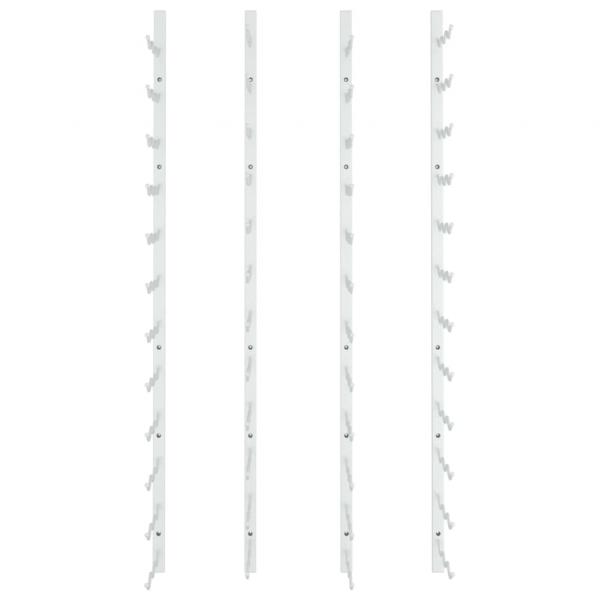 Wand-Weinregal für 36 Flaschen 2 Stk. Weiß Eisen