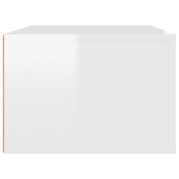 TV-Wandschrank Hochglanz-Weiß 80x36x25 cm Holzwerkstoff