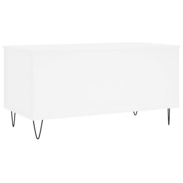 Couchtisch Weiß 90x44,5x45 cm Holzwerkstoff