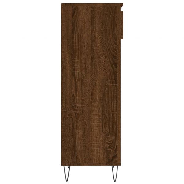 Schuhschrank Braun Eichen-Optik 40x36x105 cm Holzwerkstoff