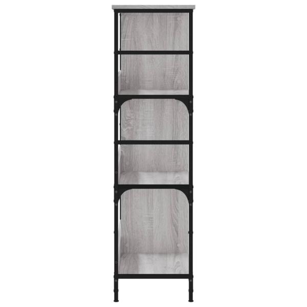 Bücherregal Grau Sonoma 78,5x33x117,5 cm Holzwerkstoff