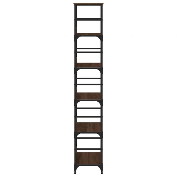 Bücherregal Braun Eichen-Optik 50x33x188,5 cm Holzwerkstoff