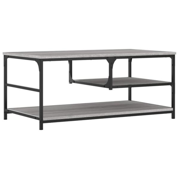 Couchtisch Grau Sonoma 90x49x40 cm Holzwerkstoff