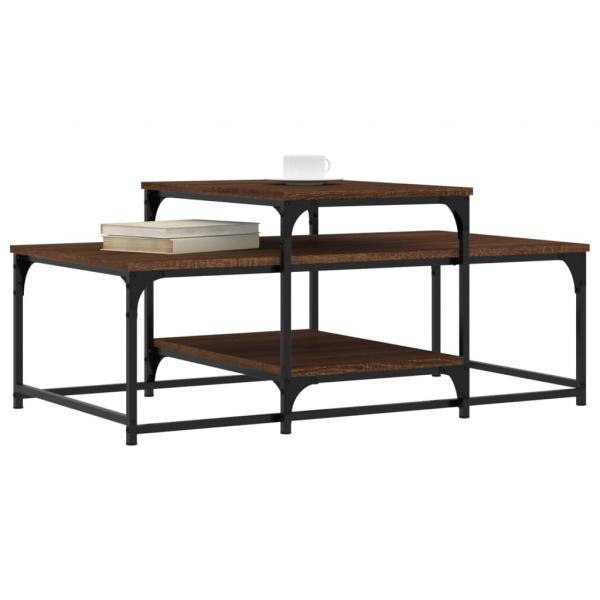 Couchtisch Braun Eichen-Optik 102x60x45 cm Holzwerkstoff