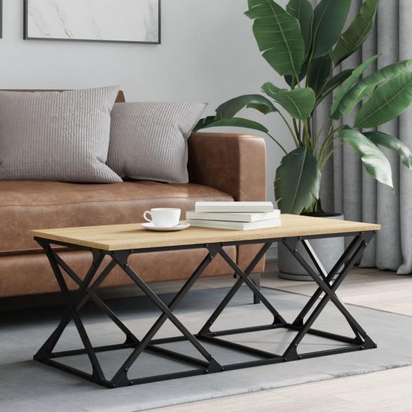 ARDEBO.de - Couchtisch Sonoma-Eiche 100x49x40 cm Holzwerkstoff