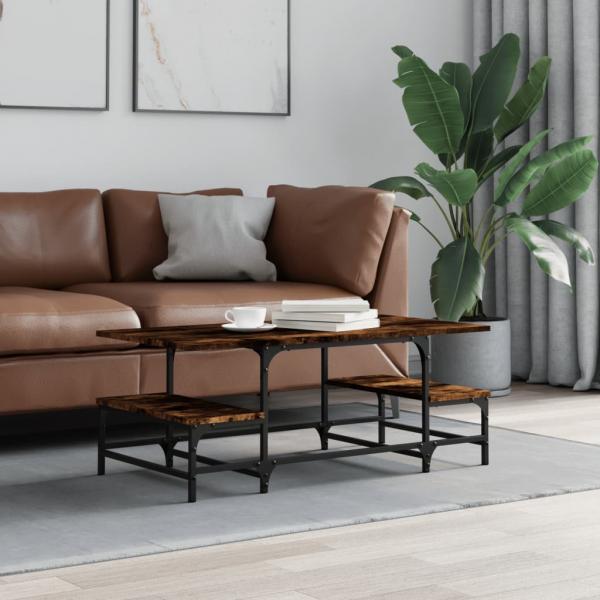 ARDEBO.de - Couchtisch Räuchereiche 100x50,5x40 cm Holzwerkstoff