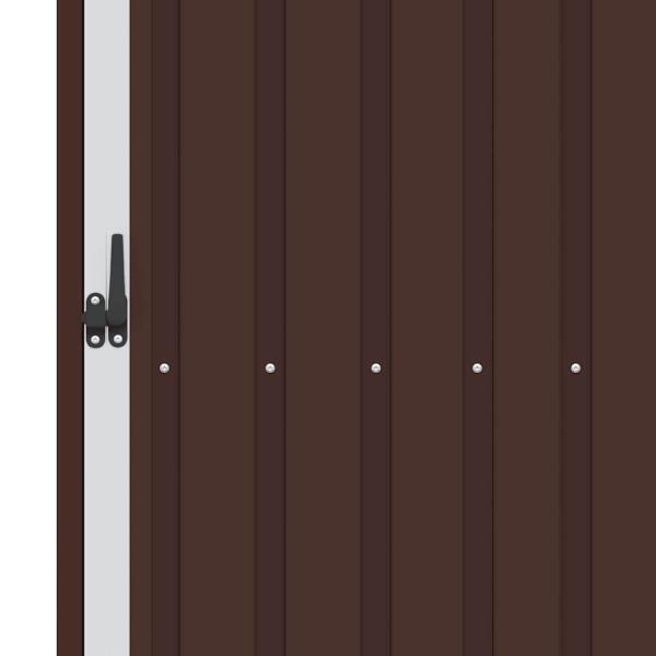 Garten Brennholzlager Braun 245x98x159 cm Verzinkter Stahl   