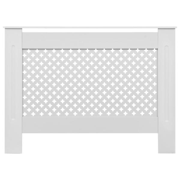 Heizkörperabdeckung Weiß 112×19×81,5 cm MDF