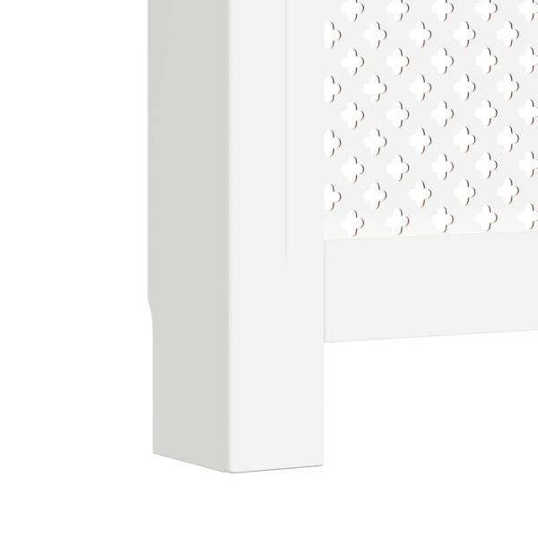 Heizkörperverkleidungen 2 Stk. Weiß 112×19×81,5 cm MDF