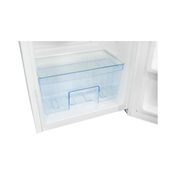 Exquisit KS85-V-091E Standkühlschrank, 45 cm breit, 75L, LED Beleuchtung, 2 Türablagen, Flaschenregal, weiß