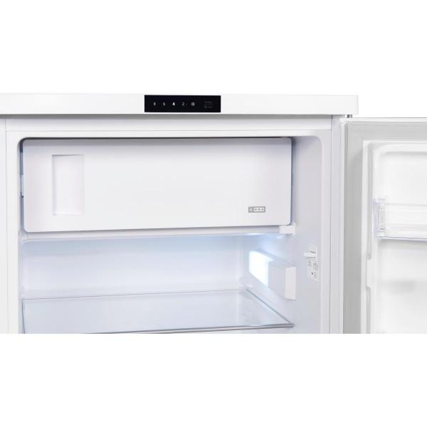 Exquisit KS16-4-HE-010D Standkühlschrank, 56 cm breit, 120 L, Temperatureinstellung, Eierablagen, Gemüseschublade, Schnellgefrieren, weiß