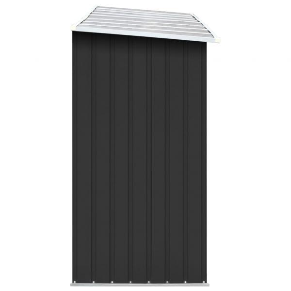 Brennholzlager Verzinkter Stahl 330x84x152 cm Anthrazit  