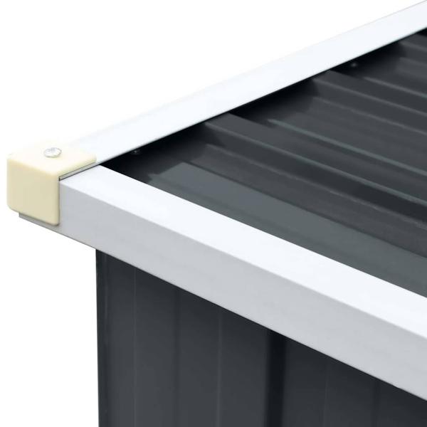 Brennholzlager Verzinkter Stahl 330x84x152 cm Anthrazit  