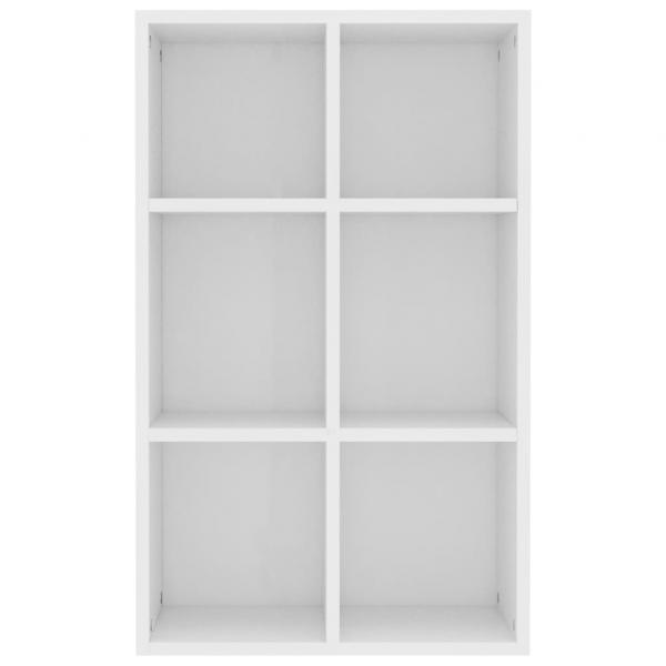 Bücherregal/Sideboard Weiß 66x30x98 cm Holzwerkstoff