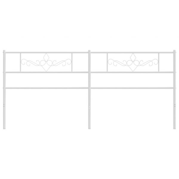 Kopfteil Metall Weiß 180 cm