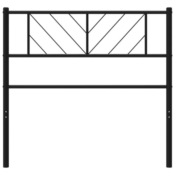 Kopfteil Metall Schwarz 75 cm