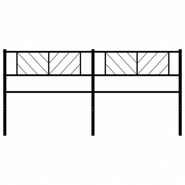 Kopfteil Metall Schwarz 200 cm