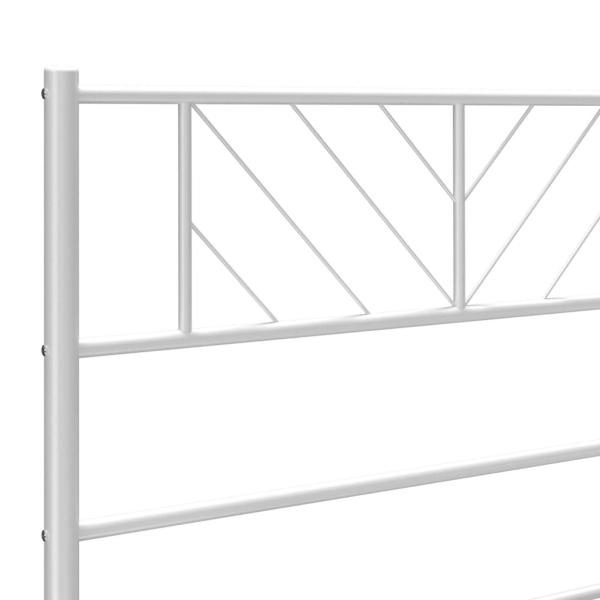 ARDEBO.de - Kopfteil Metall Weiß 107 cm