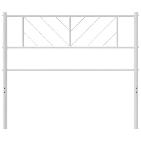 Kopfteil Metall Weiß 107 cm