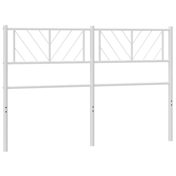 ARDEBO.de - Kopfteil Metall Weiß 150 cm