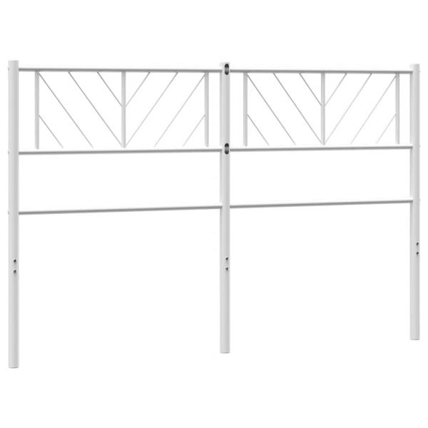 Ersatz-Kopfteil Metall Weiß 150 cm