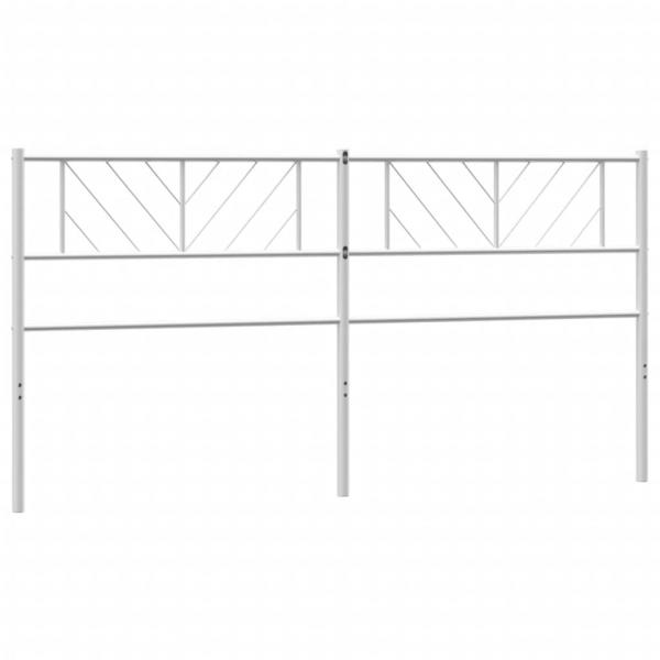 Kopfteil Metall Weiß 193 cm