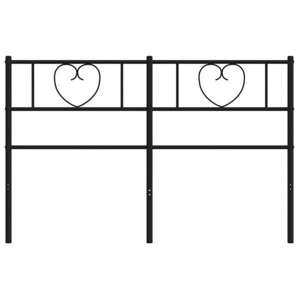 Kopfteil Metall Schwarz 120 cm