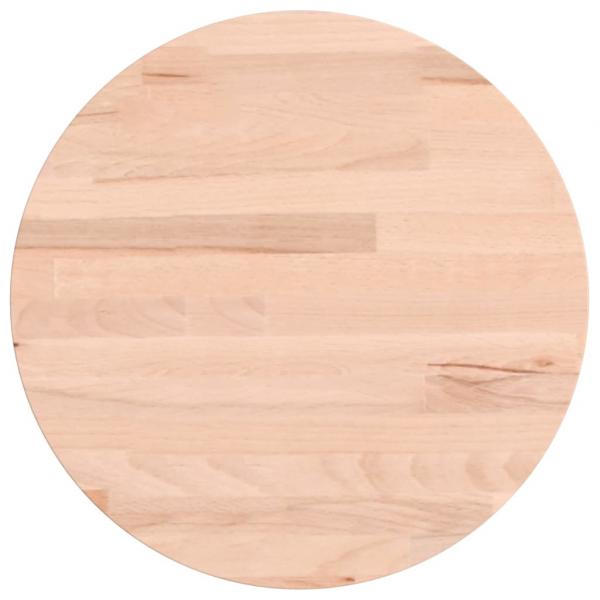 Tischplatte Ø30x1,5 cm Rund Massivholz Buche