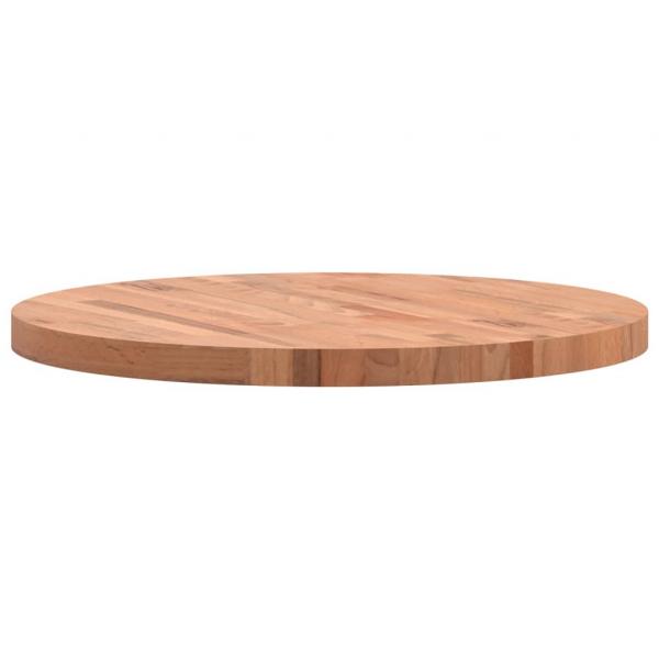 Tischplatte Ø70x4 cm Rund Massivholz Buche