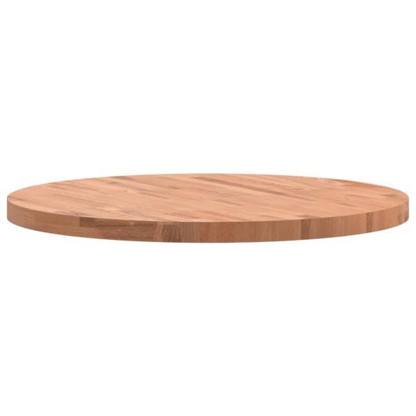 ARDEBO.de - Tischplatte Ø80x4 cm Rund Massivholz Buche
