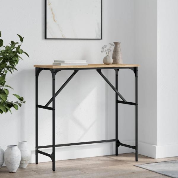 ARDEBO.de - Konsolentisch Sonoma-Eiche 75x32x75 cm Holzwerkstoff