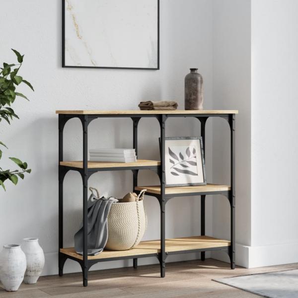 ARDEBO.de - Konsolentisch Sonoma-Eiche 80x29x75 cm Holzwerkstoff