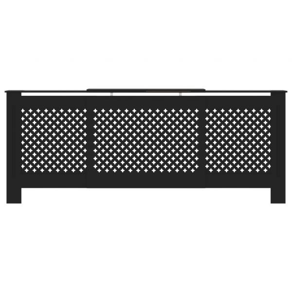 MDF Heizkörperverkleidung Schwarz 205 cm