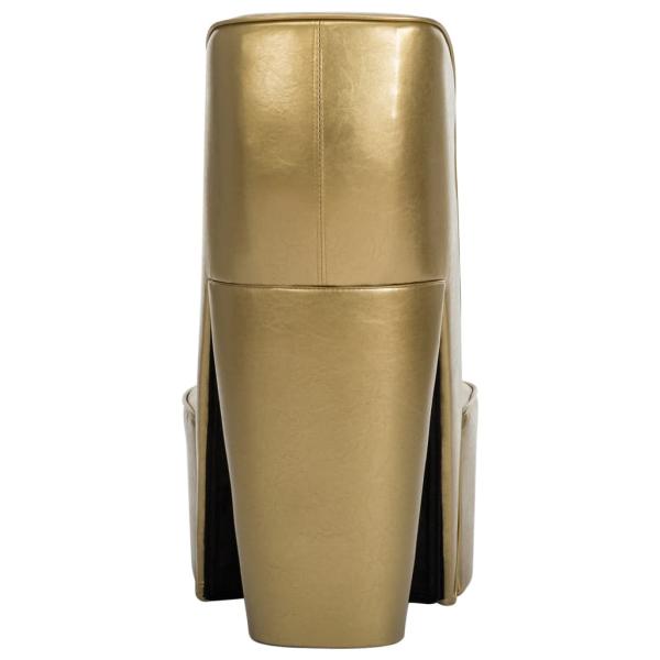 Stuhl in Stöckelschuh-Form Golden Kunstleder